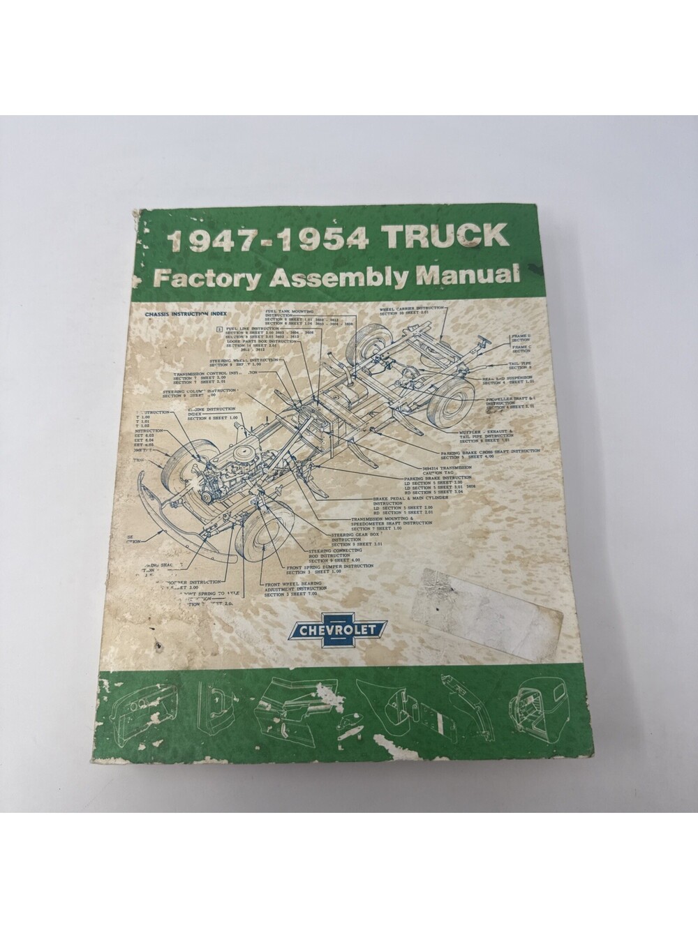 1947-54 Chevy Truck Factory Assembly Manual paperback